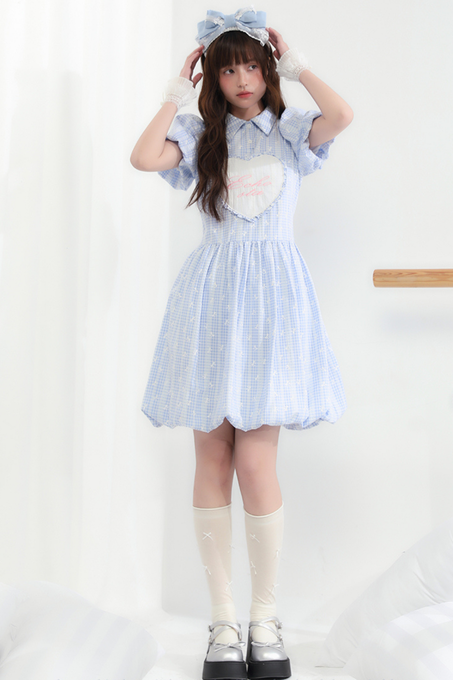 Kleid mit Blumenärmeln, Bubble Princess Love