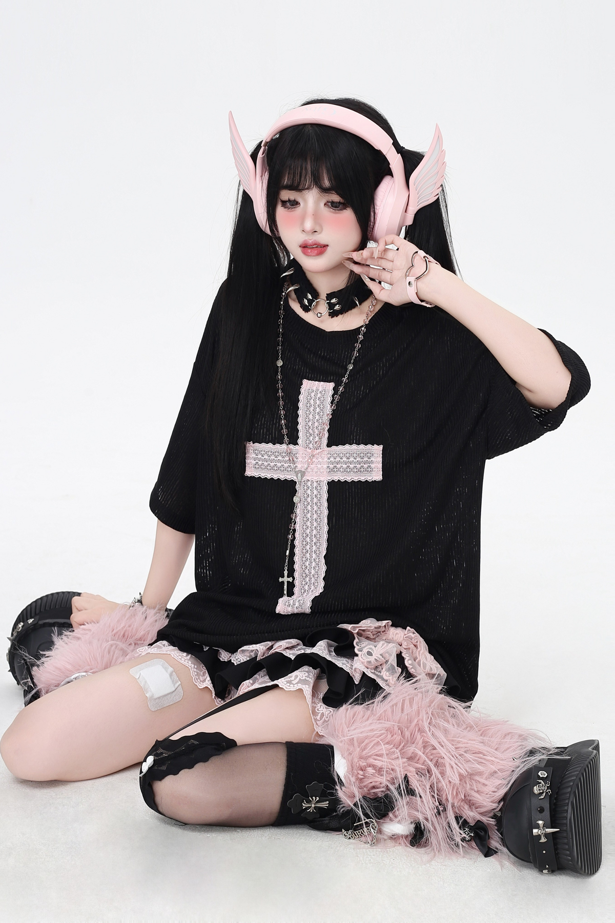Cross Tops Patch Loose Subculture