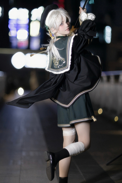 Knight Jacket Beret Shorts Choker + Sailor Bird Top Servant