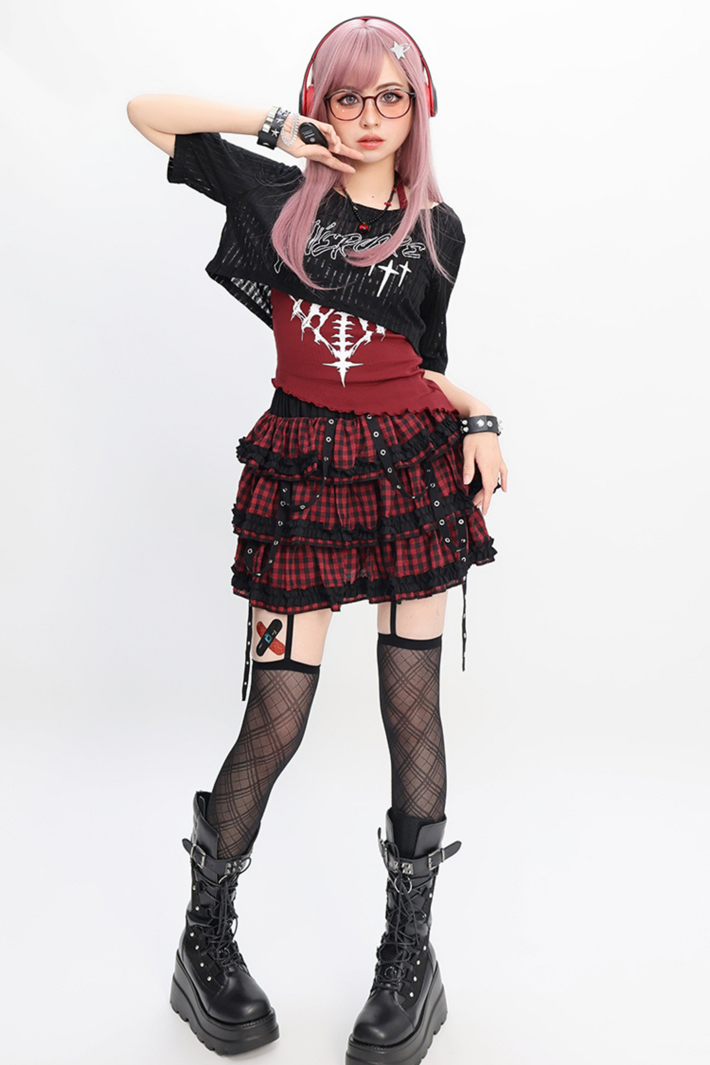 and Y2K smock Light skirt vest Asian