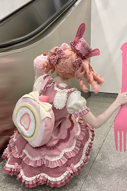 Ears Cake Daily + Rabbit Cherry Lolita Bunny Hat Dress