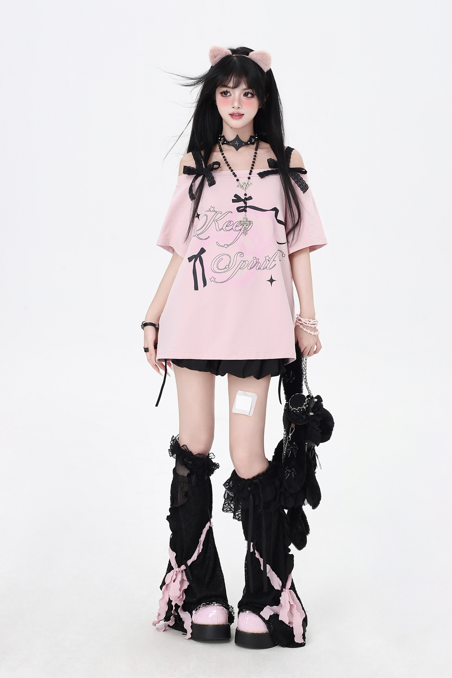 Sweet Top One Bow Shoulder