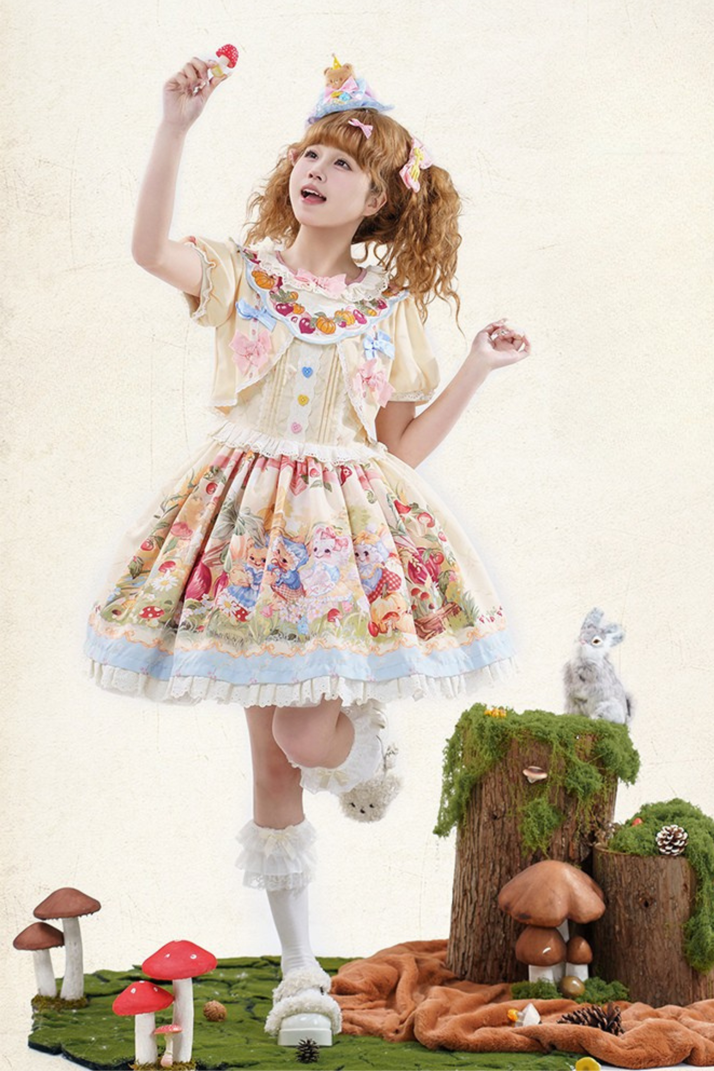 Schürze + Reservierungen Strapsdruckkleid Layered Carrot