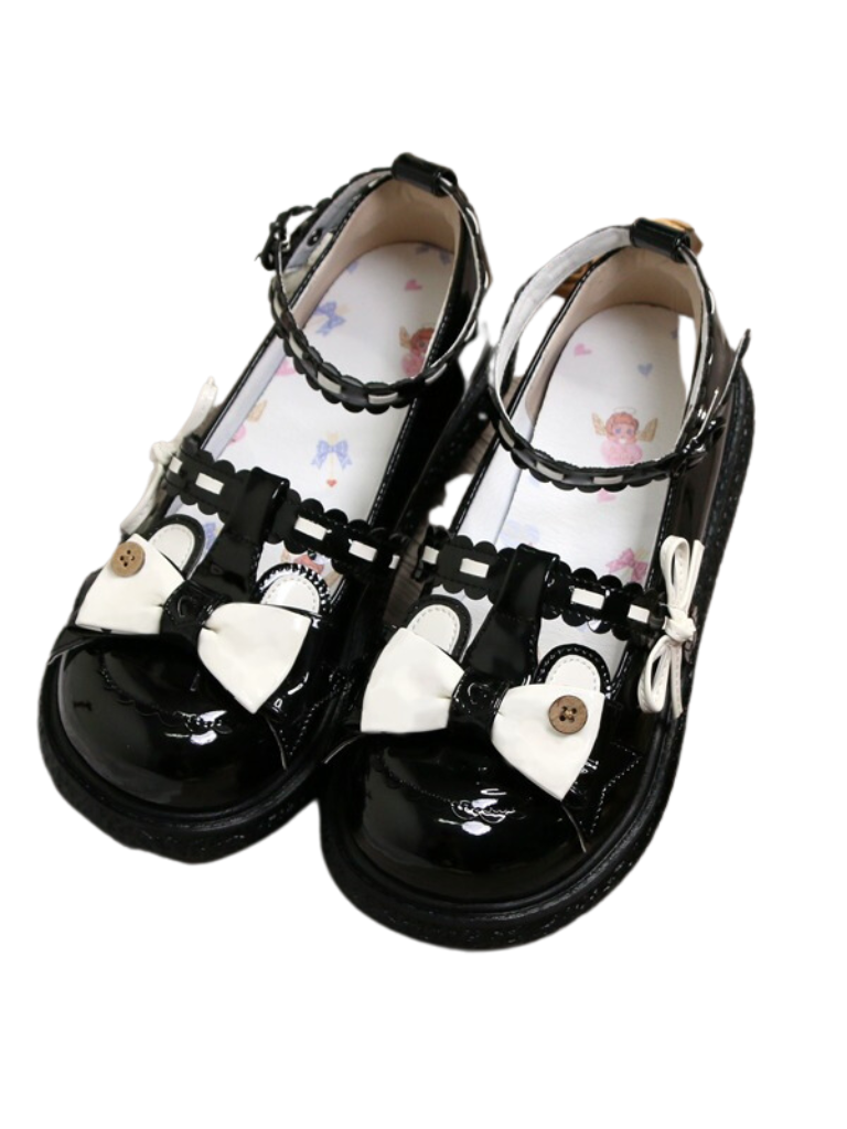 Single Lolita Flat Round Toe Shoes