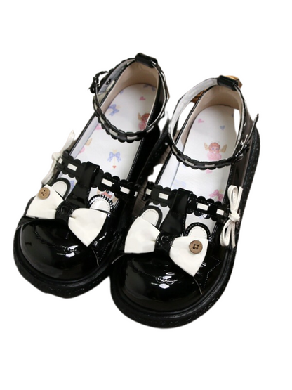 Single Lolita Flat Round Toe Shoes