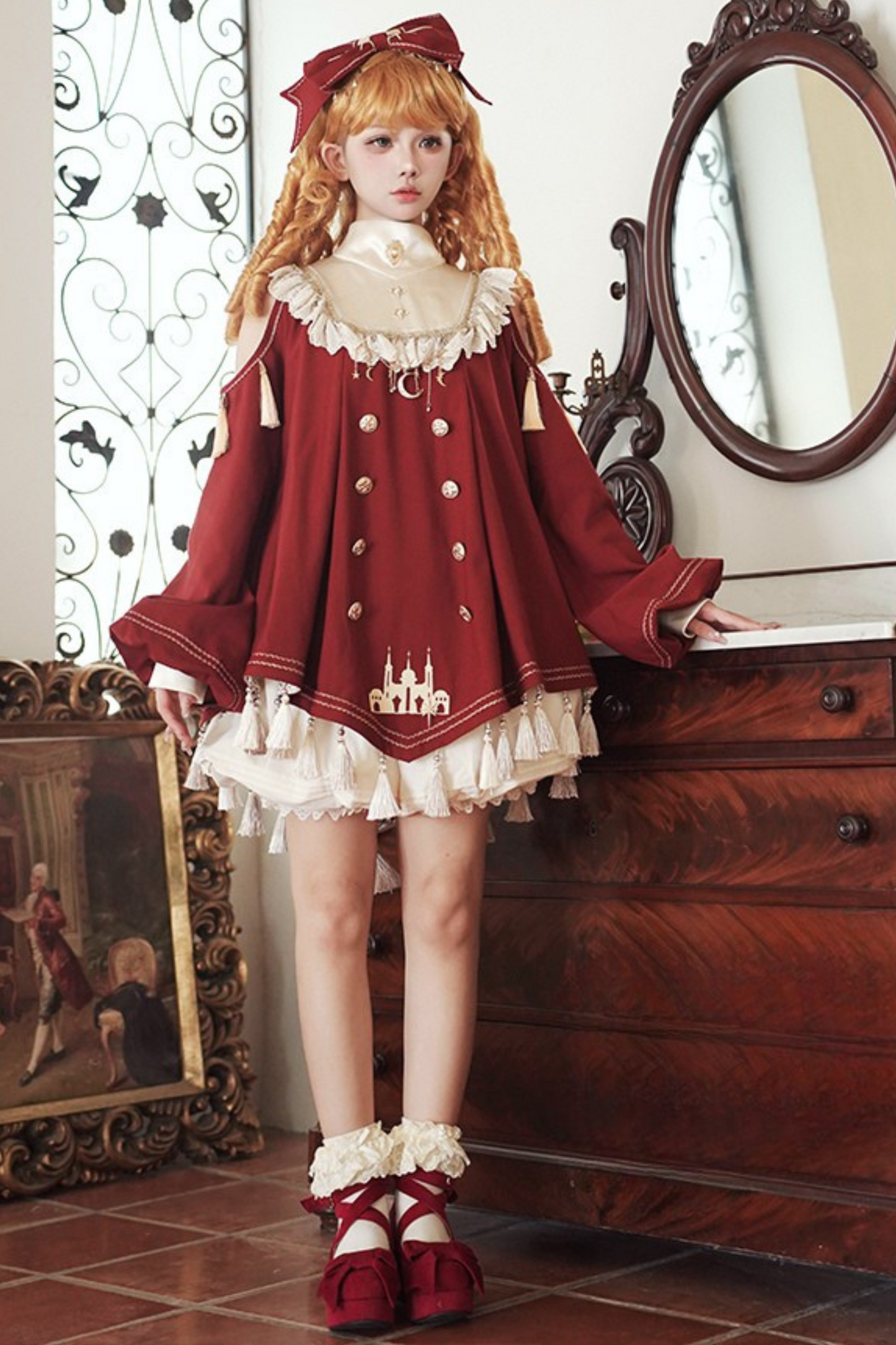 + ロリータビッグドレスドールクラシカルパンツインナーリボン