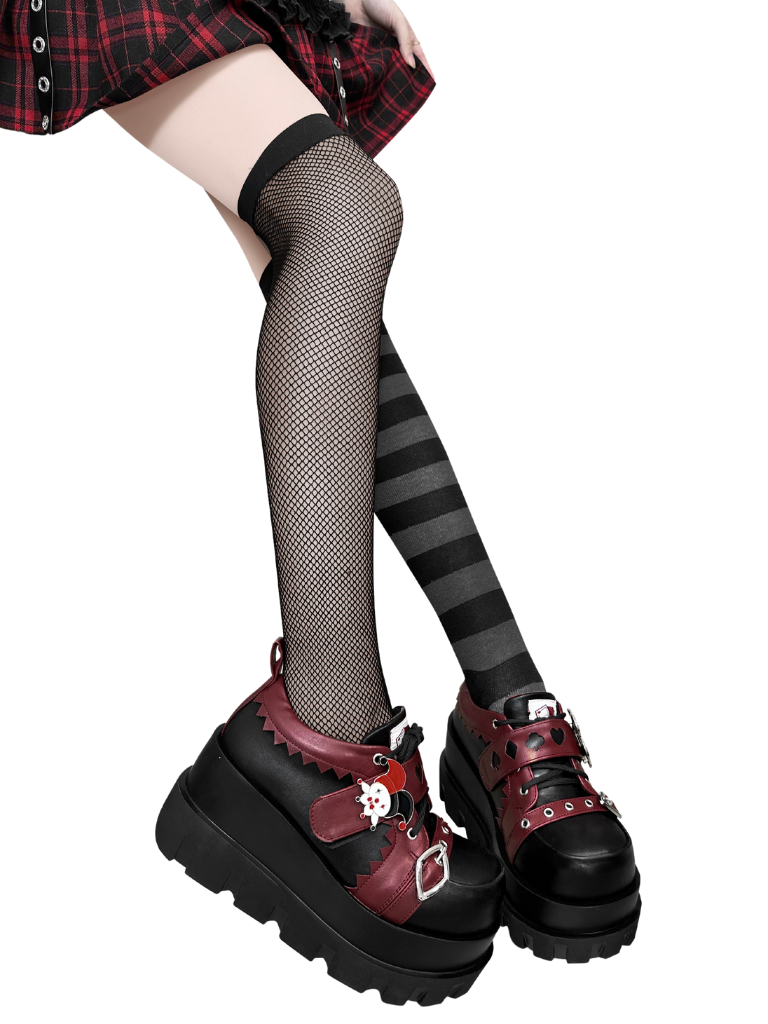 Poker Punk Plateauschuhe Clown