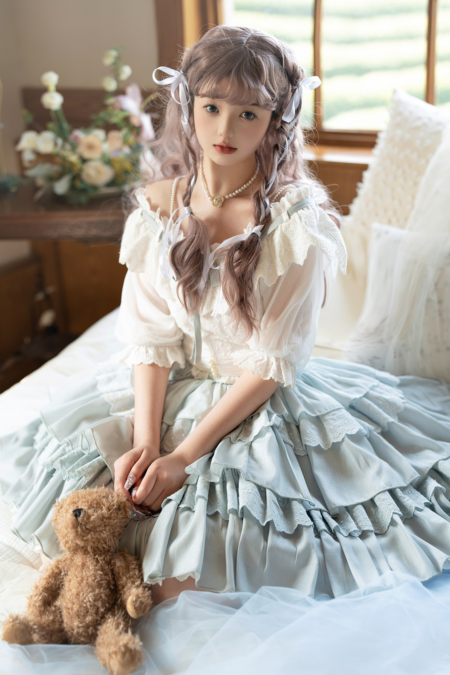 スカートトップ 甘くてかわいい デイリードール + ロリータ