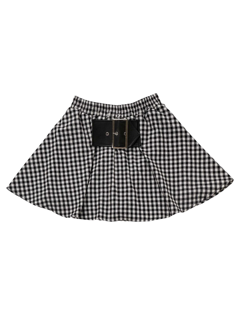 Plash Schwarzer Anzug mit langem Rock und Schweißband