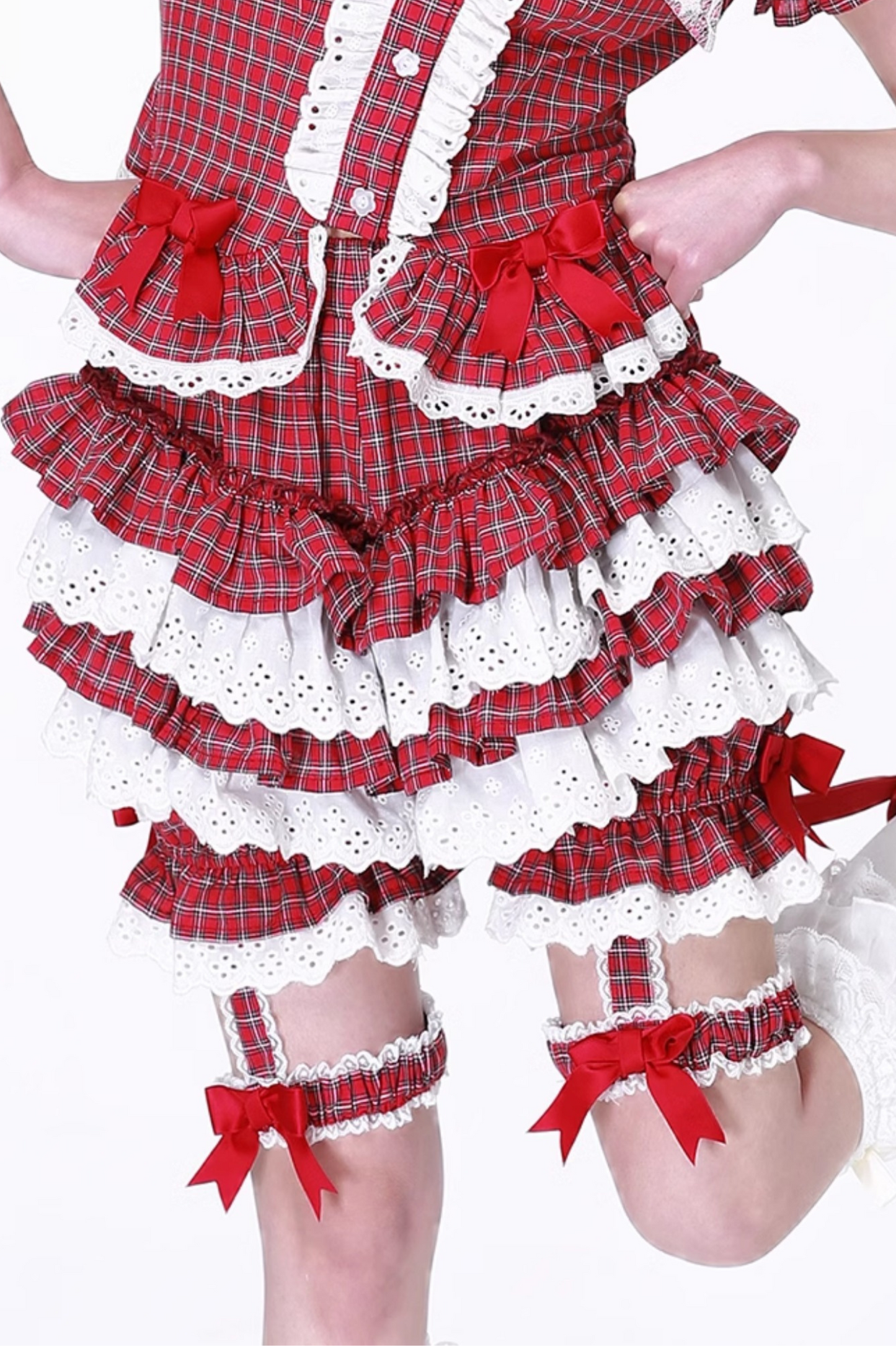 レトロパンプキンバルーンレースケーキパンツ