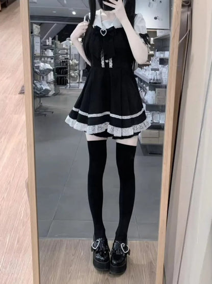 うさぎ耳デザインセーラーカラーワンピース