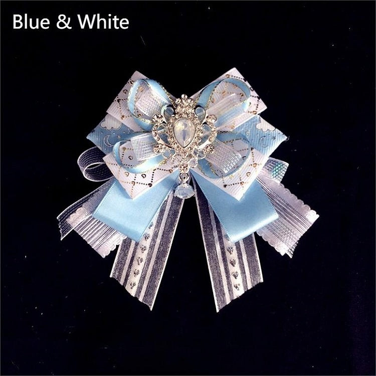 4 Bow Hairclip Options Decorated Rhinestone