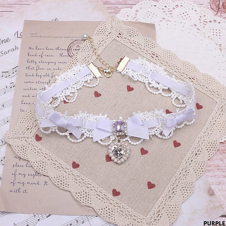 Kei Bowknot Jirai Choker 11 Lace Color Options