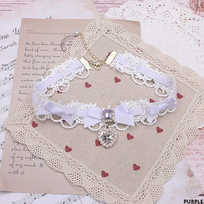 Kei Bowknot Jirai Choker 11 Lace Color Options