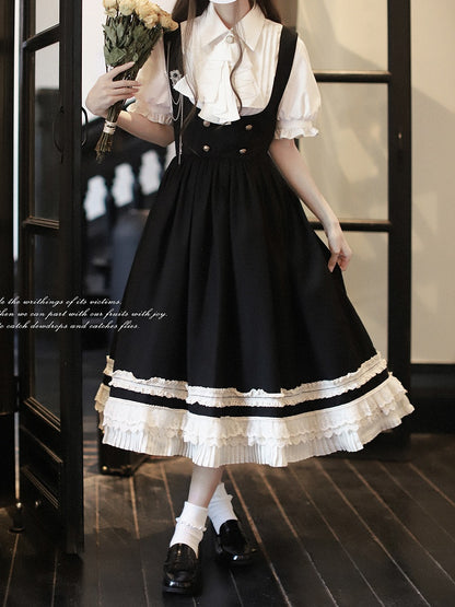 Butterfly Embroidery Black Badge with