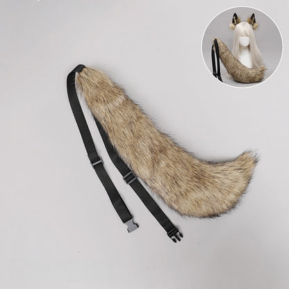 Faux Cute Wolf Fur Colors 3 Lolita Tail