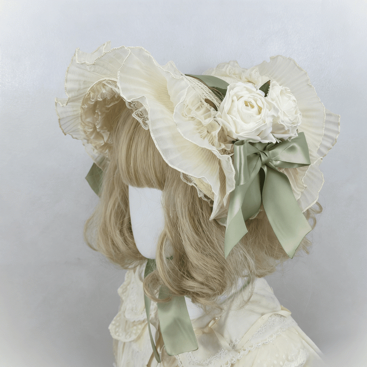 Blumenmuster Spitze Stroh Optionen Schleife 4 Trim Motorhaube groß