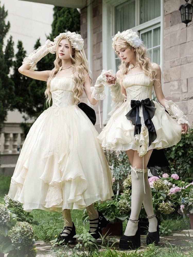 Hairband Beige Detachable Veil with