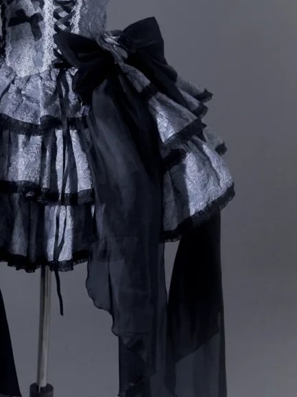 Accents Lolita with Train Rose Big Black Bow