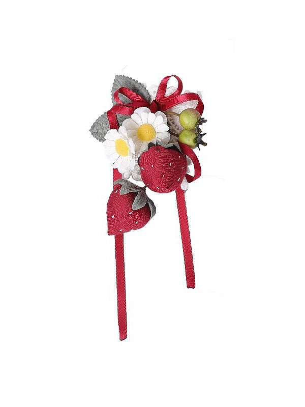 Strawberry Red Brooch