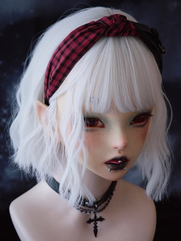 Pattern Black Design Plaid Red With And Buckle KC Knot