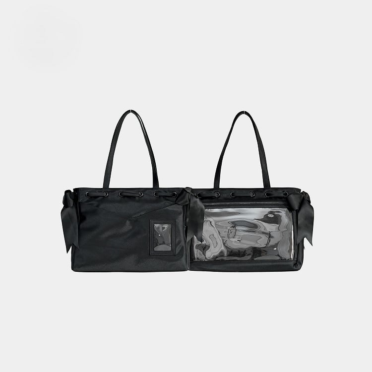 Accents Ita Tote Balletcore Black Bag Bow
