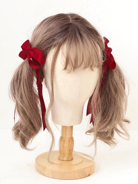 18 Long Ribbon Satin Lolita Options Bowknot Hairclip Color