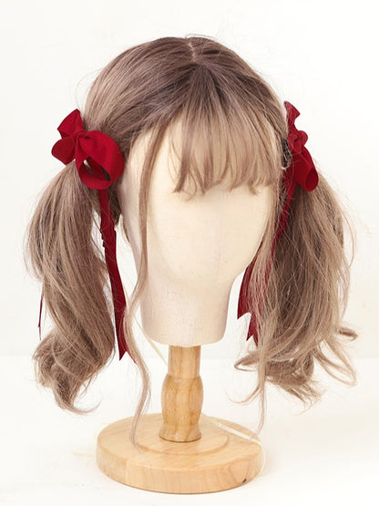 18 Long Ribbon Satin Lolita Options Bowknot Hairclip Color