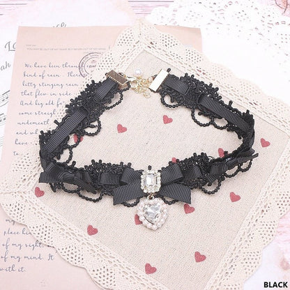 Kei Bowknot Jirai Choker 11 Lace Color Options