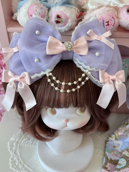 Beaded Color KC 4 Options And Rhinestone Bowknot Decorated