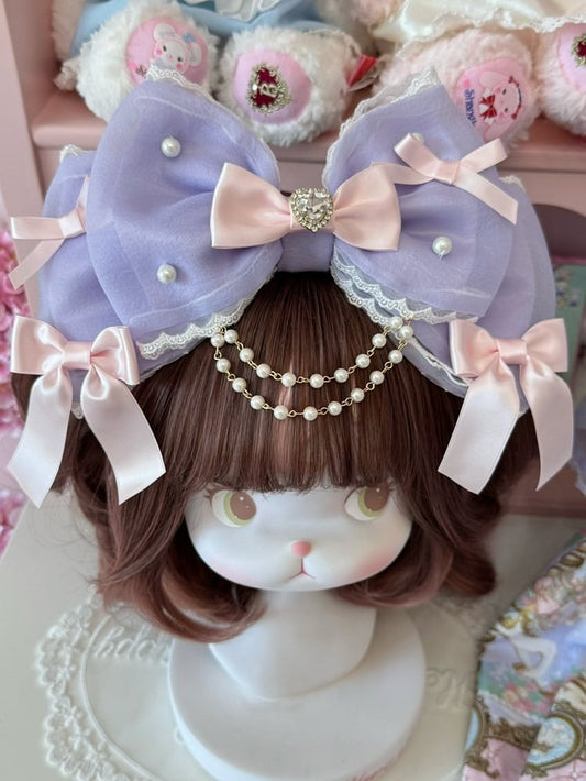 Beaded Color KC 4 Options And Rhinestone Bowknot Decorated