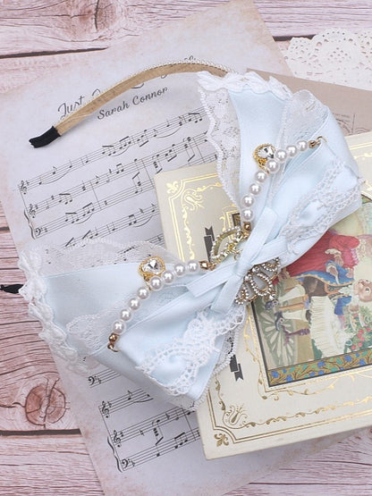 Color KC Lace Jirai 8 Decor with Bowknot Kei Crown Options Rhinestone