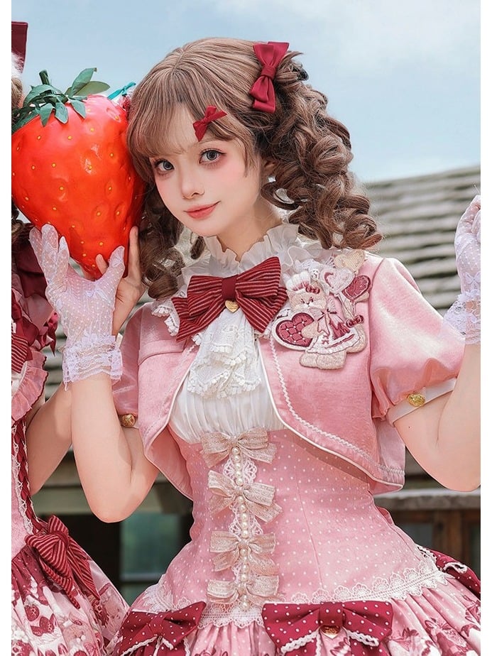 Pink Bowknot Bolero - Strawberry Night Fantasy - Unknown Star