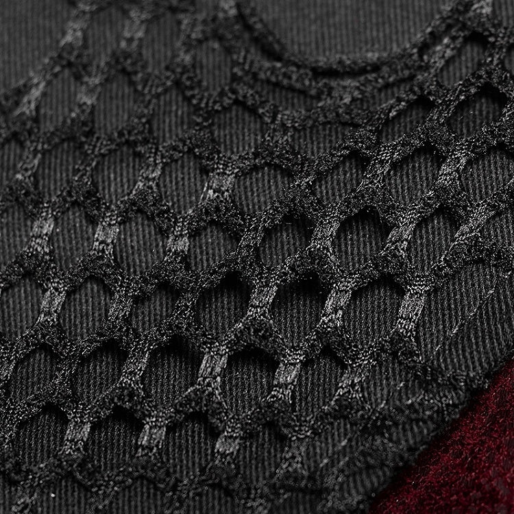 Leather Faux Rubberized Red Punk Windbreaker