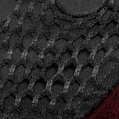 Leather Faux Rubberized Red Punk Windbreaker