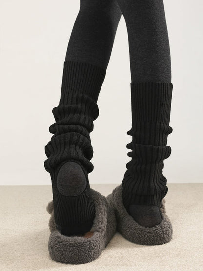 Black/White/Gray Warm Warmers Footed Leg Knitted