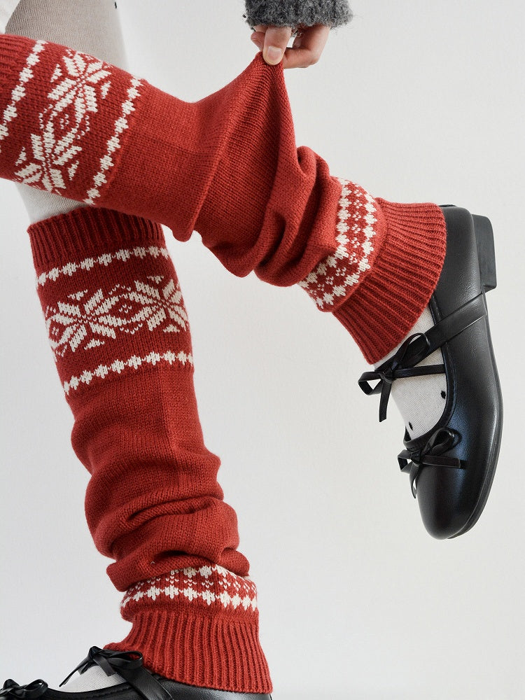 5 Warm Warmers Leg Knitted Colors Patterned