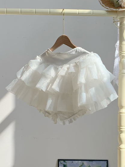White Bloomers Lining Petticoat - With PUJI