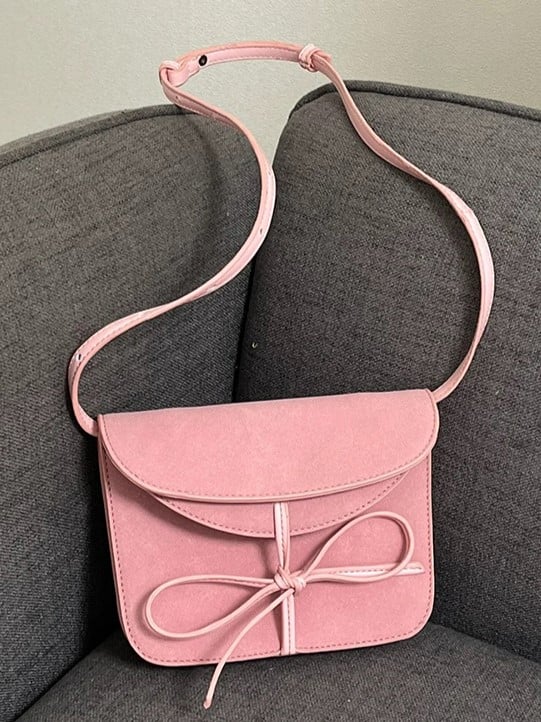 Bow Pouch Phone Kawaii Pink - Style Crossbody