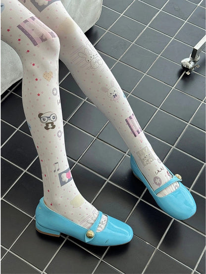 Pattern Dot Cute Tights Polka Bunny
