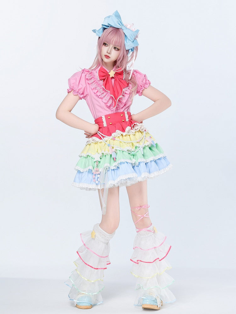 Sweet Layered Rainbow Leg Sleeves - DevilInspired Exclusive Collection