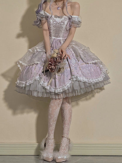 White Pattern Colors: Lolita (2 Lace Style Tights Elegant