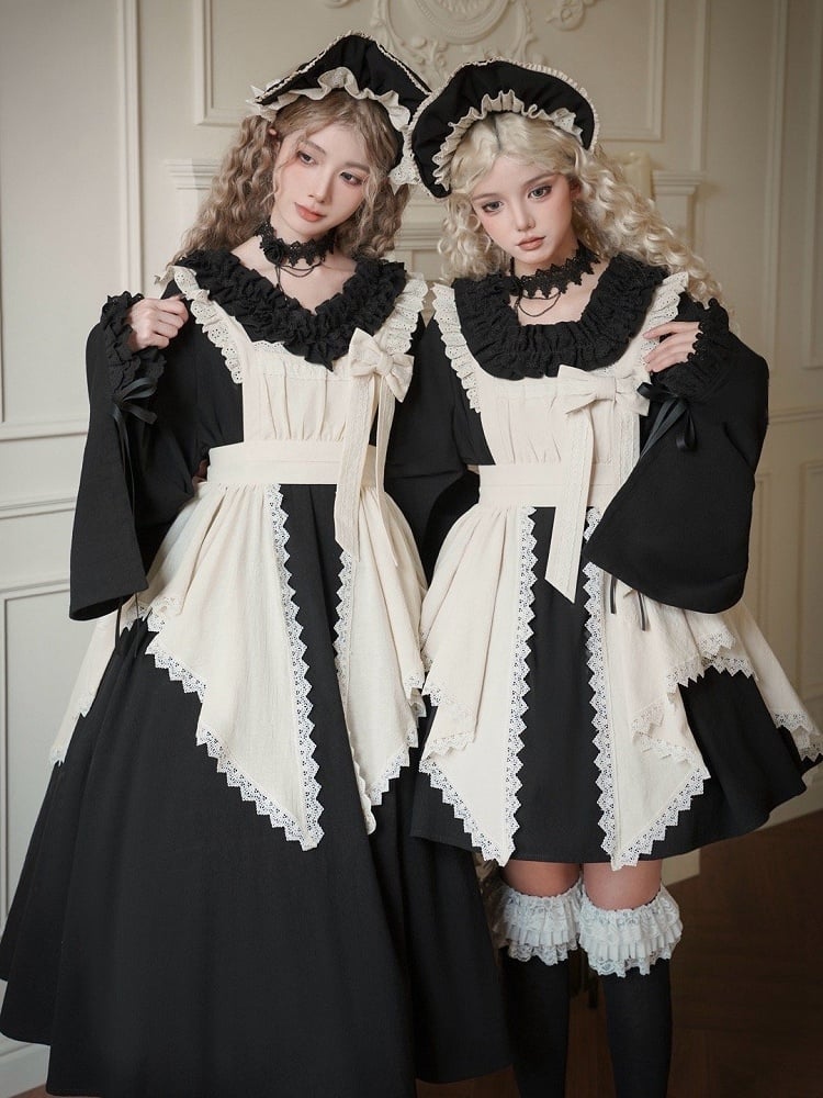 Beige Maid Lolita Apron