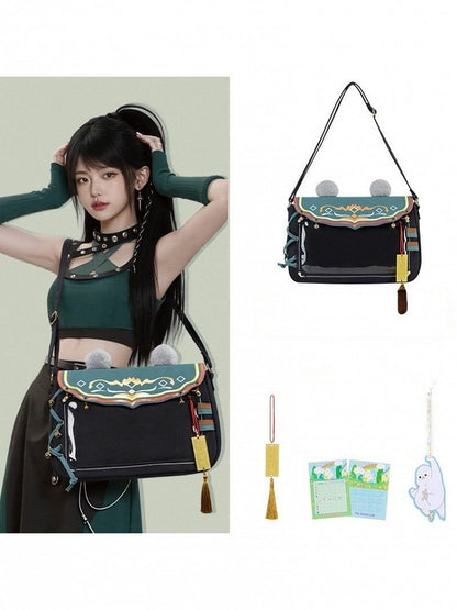 3 Colors Game-inspired Ita Bag with Classic Design Tassel Charm - thejunco