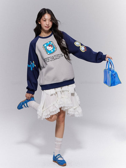 Waist Elastic  with Gothic Trim Lace Skirt Tiered White