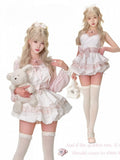 Trim Bow and Dress Detachable White Cami Lace Tiered Sash with