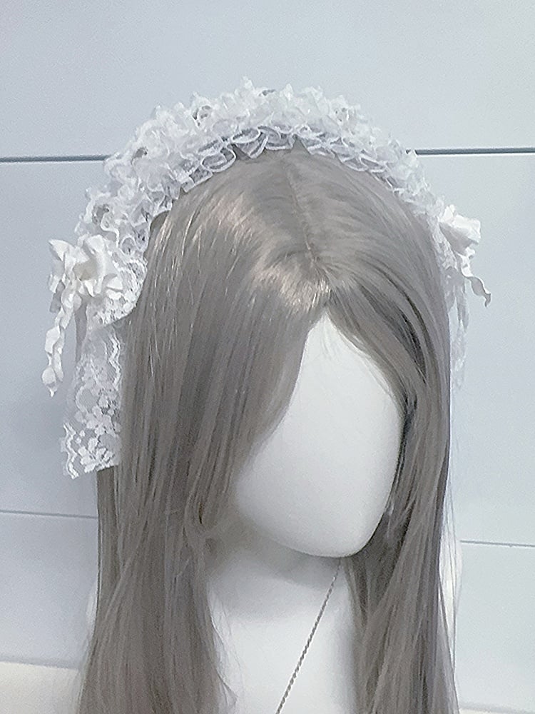 Jirai Kei Strass und Schleife Akzente Spitze KC