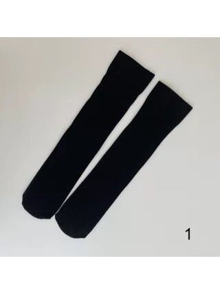 Mid-Calf Vertical Stripe Colors Cotton 8 Socks