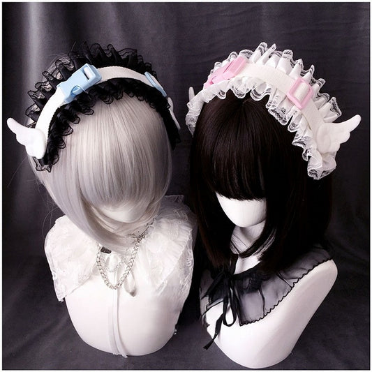 Wings Hairband Angel Buckle Lace Decorated 6 Options