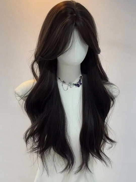 Bangs 65CM Curtain with Wig Wavy Color 3 Options